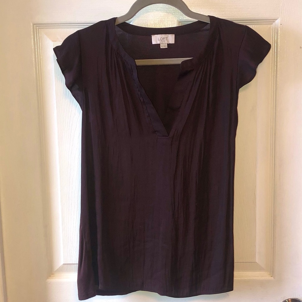 LOFT purple top